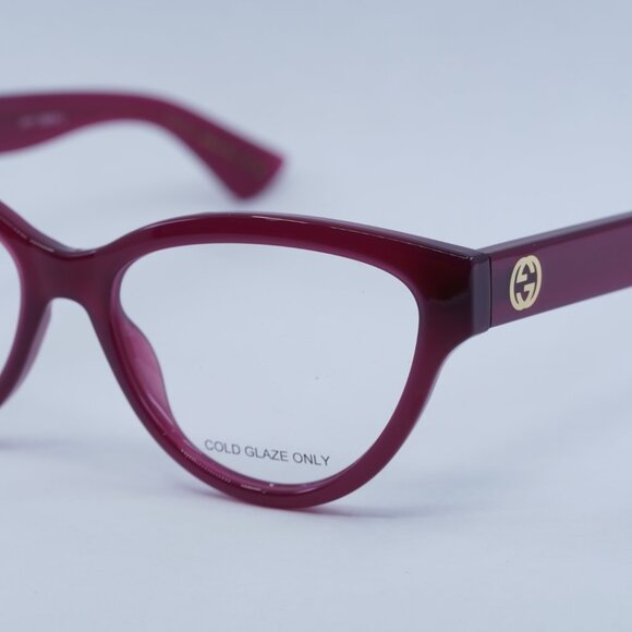 🕶️ New Gucci GG1581O 003 Eyeglasses - Fuchsia Frame - Picture 3 of 10